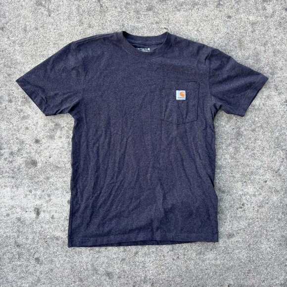 Carhartt Dark Gray Pocket Tee Shirt - Picture 1 of 4